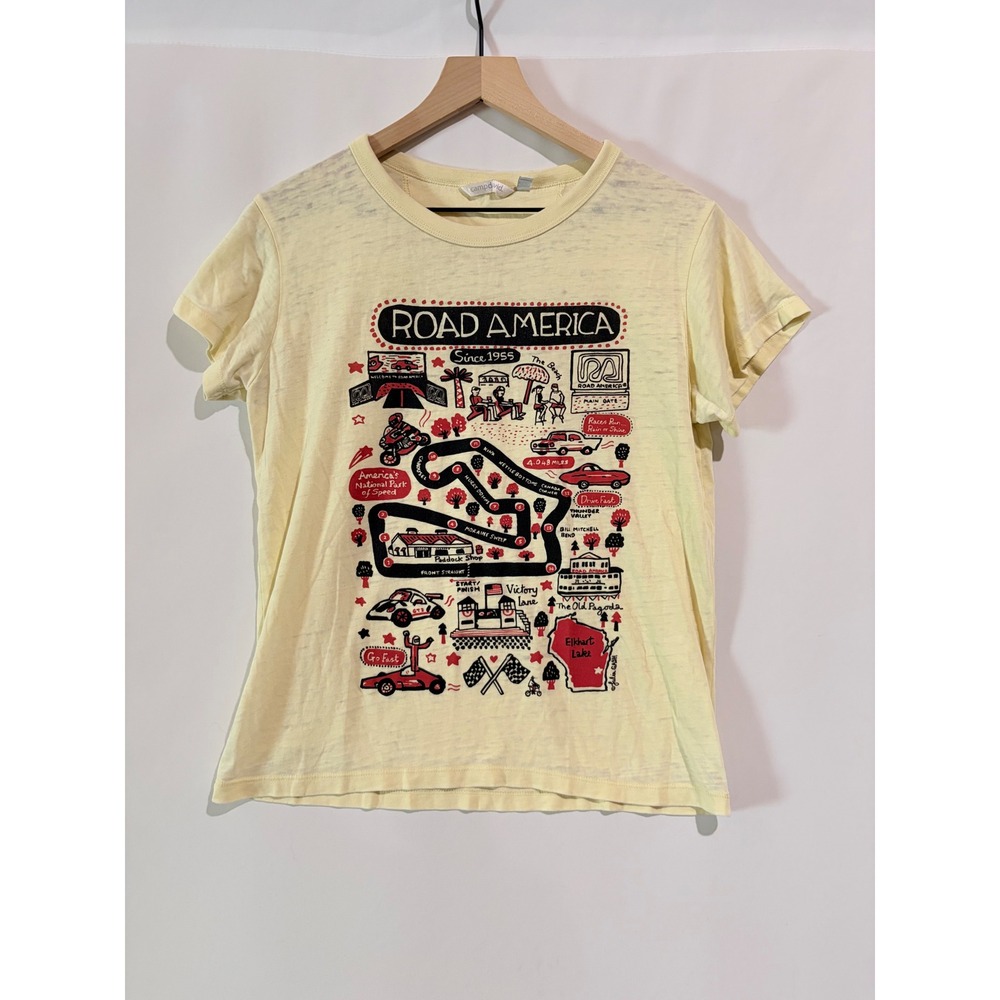 Camp David Graphic Tee Road America Graphic Tee Casual Vintage Inspired Small